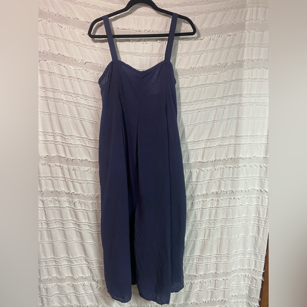cut loose Navy Blue Sleeveless Jumpsuit Romper